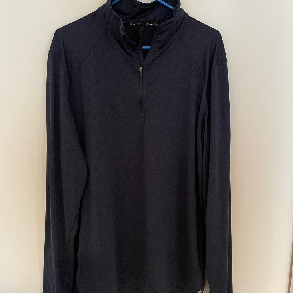 Men’s Large Athletic Quarter Zip Long Sleeve Running Shirt
